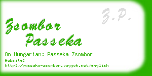 zsombor passeka business card